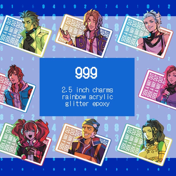 Zero Escape 999 Acrylic Charms