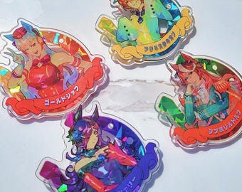 Uma Musume Acrylic Pins