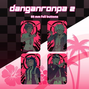 PRE-ORDER | Super Danganronpa 2 Holo Pinback Buttons