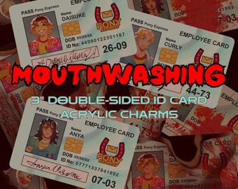 Mouthwashing ID Card Charms