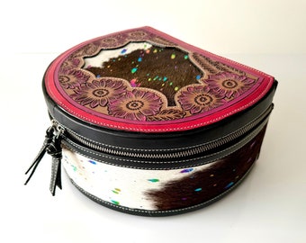 Bolsa de maquillaje de viaje Boho Chic hecha a mano