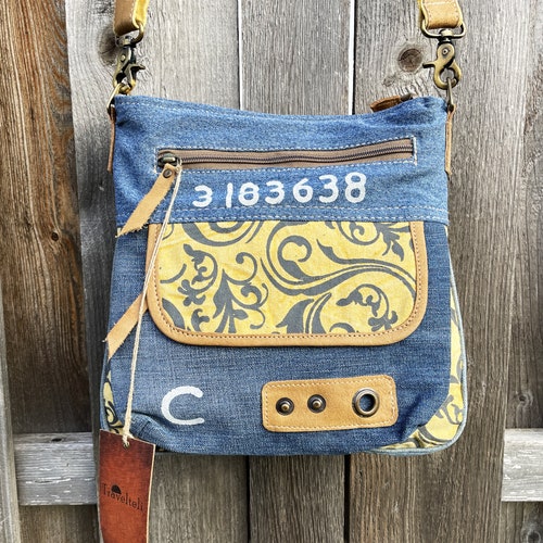 Vintage Fashion Canvas Crossbody Messenger Bag - Etsy