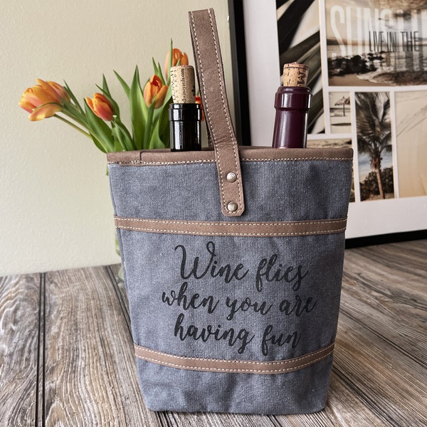 Wine Carrier Bag Etsy