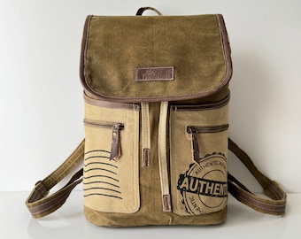 Durable And Handmade Waxed Canvas Authentic Explorer Backpack