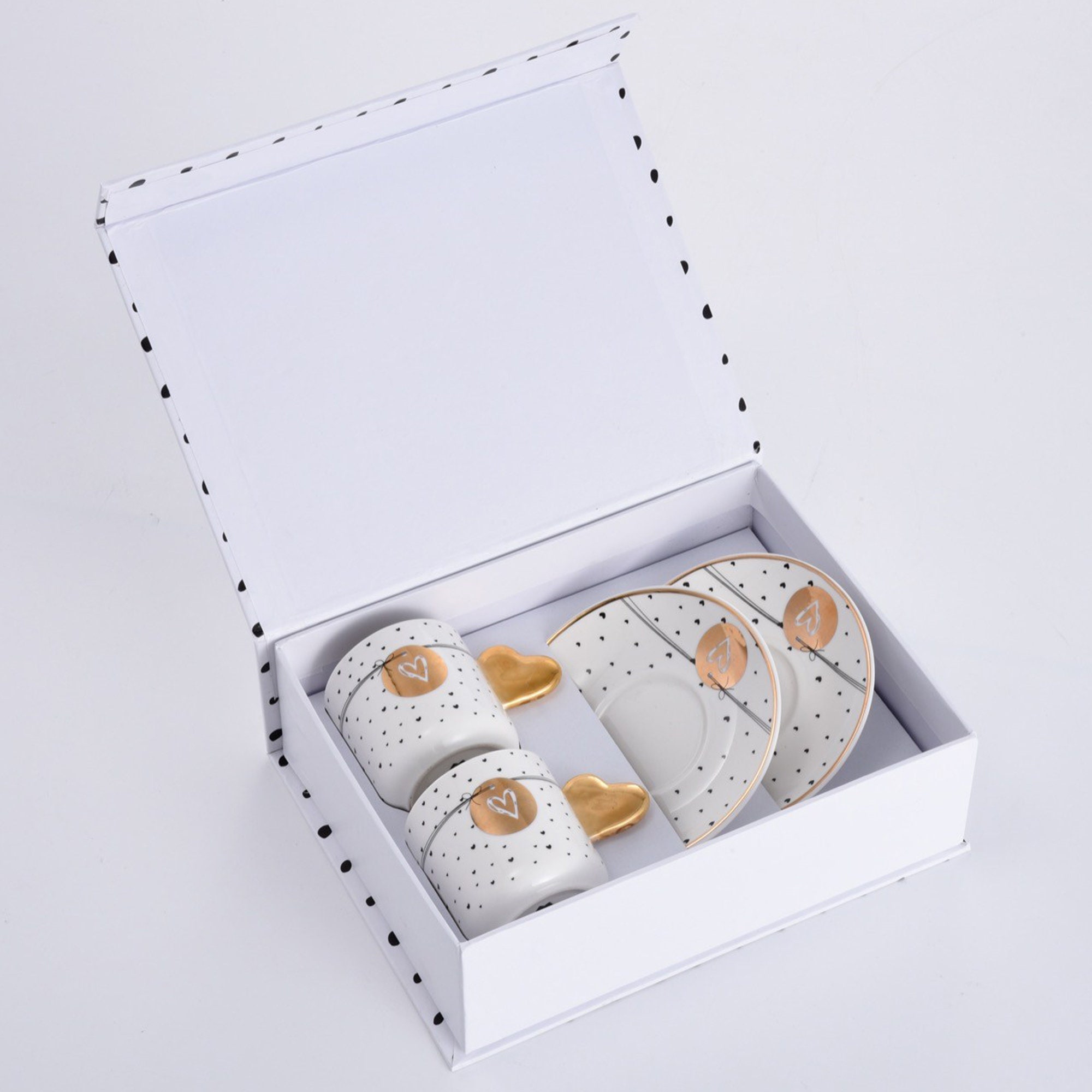 Ceramic Espresso Cups and Saucers Gift Set Etsy