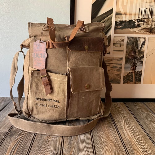 Military Vintage Canvas Crossbody 