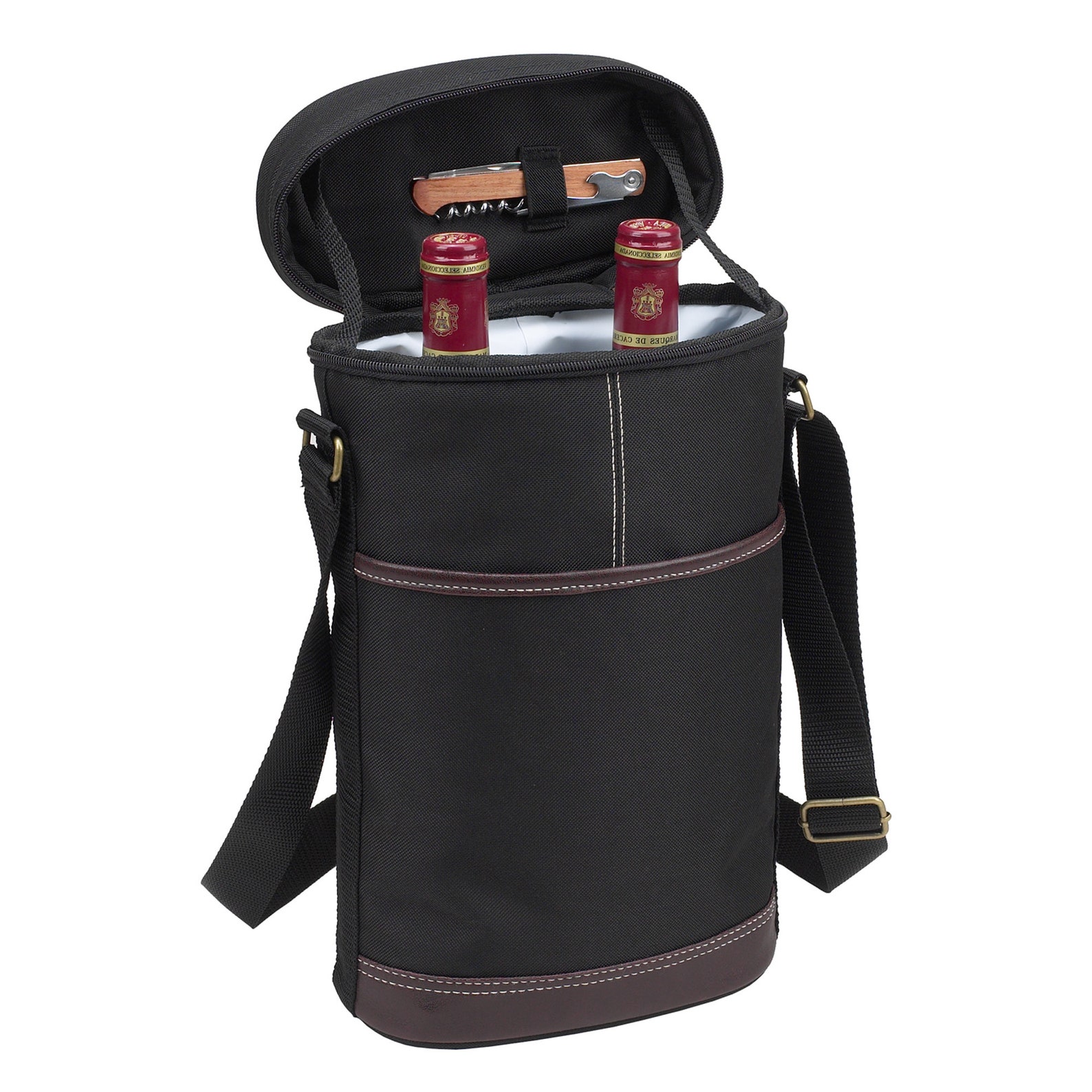 Insulated Wine Travel Carrier Cooler Bag Etsy