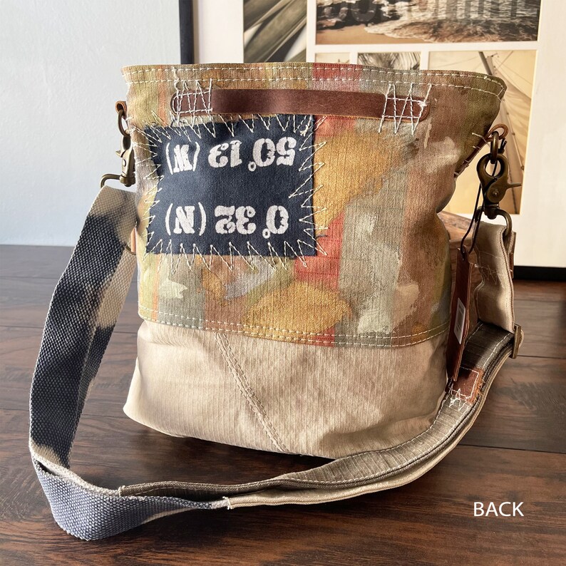 Handmade Canvas Crossbody Messenger Bag Etsy