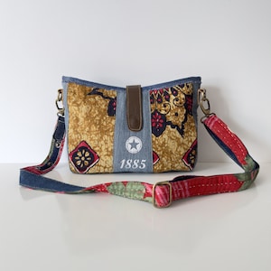 Sac à main en toile recyclée fait main