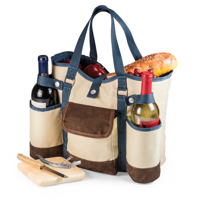 Insulated Wine and Cheese Cooler Tote for Two Etsy