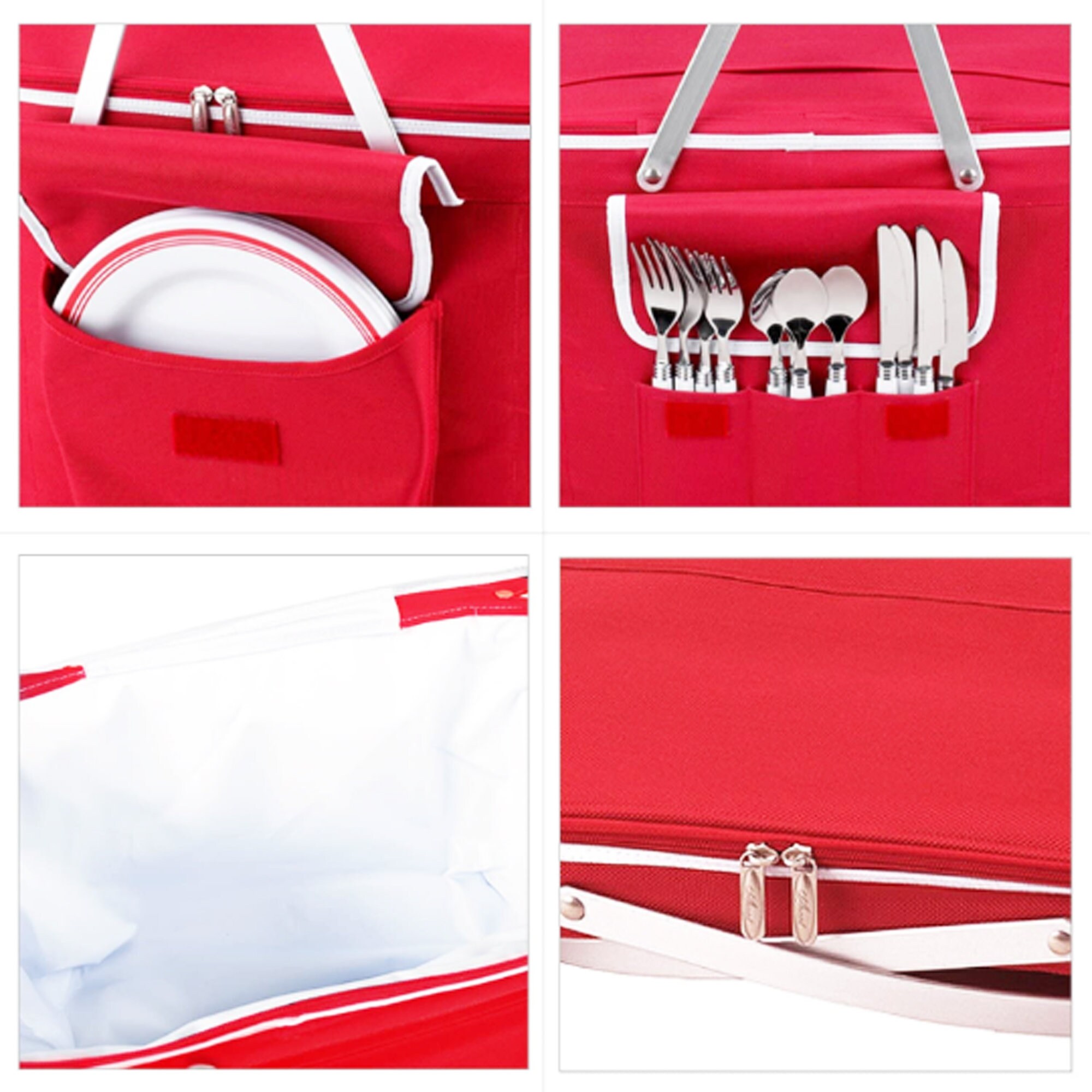 Insulated Family Size Picnic Basket Cooler Etsy