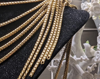 Christian DIOR Gold Plated Multi Chain Tassel Waist Belt 31  display picture 1