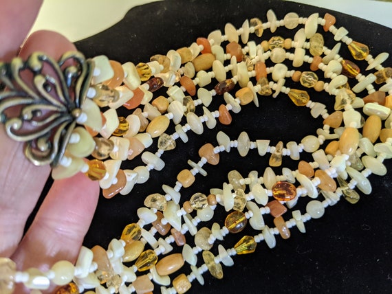 Multi Strand Monet Necklace - image 8