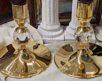 Candle Holders, Swarovski, Gold, Valerio Albrello