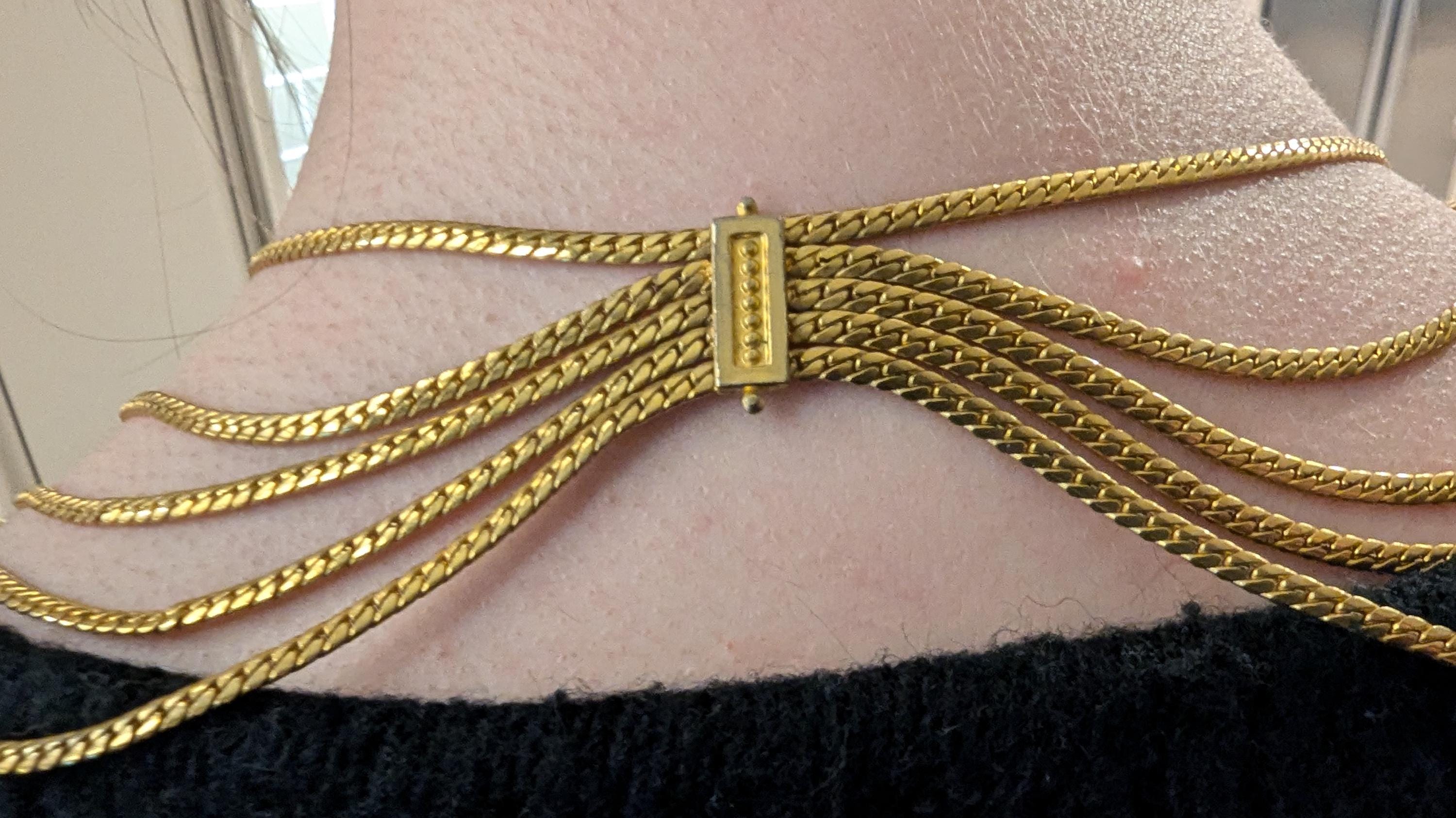 Vintage Christian Dior Gold Plated Chain Belt: Size 12 - Etsy display picture 3