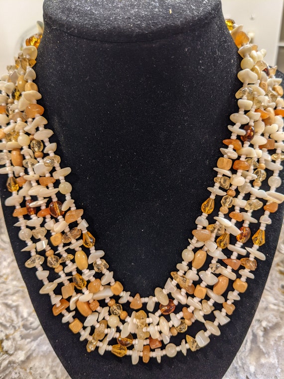 Multi Strand Monet Necklace - image 1