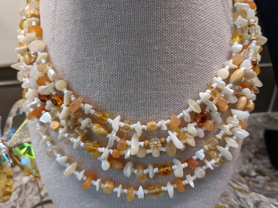 Multi Strand Monet Necklace - image 7