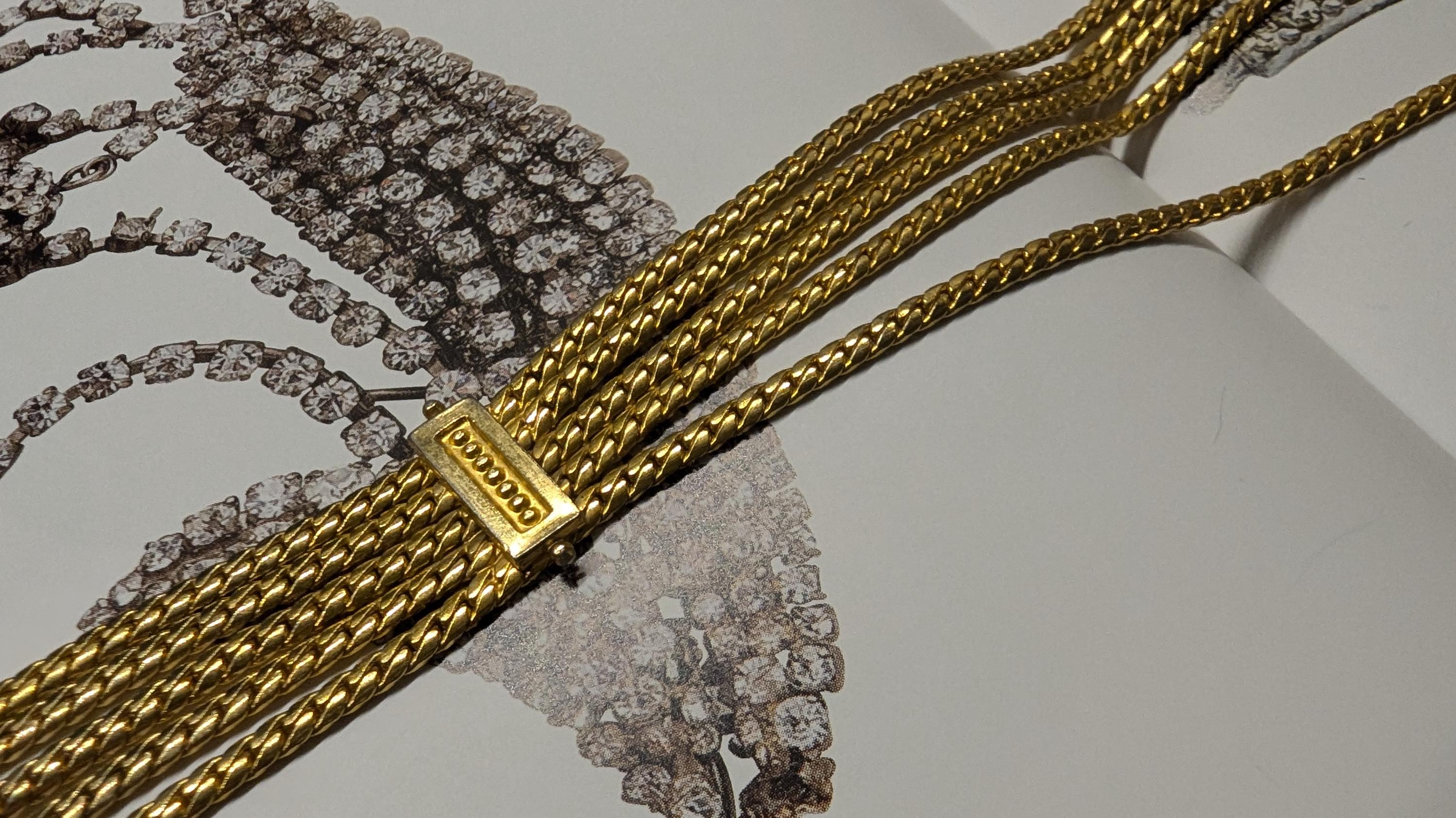 COPY - Vintage Christian DIOR goldplated chain waist belt Authentic Christian Dior Vintage Gold Metal Black Ribbon  main image 3
