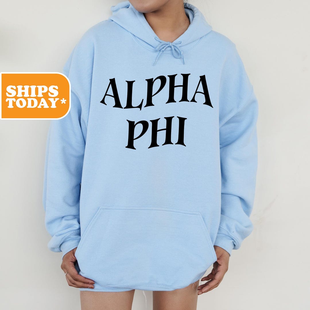 Alpha Phi Sorority Sweatshirt | APHI Sorority Letters | Preppy Hoodie ...
