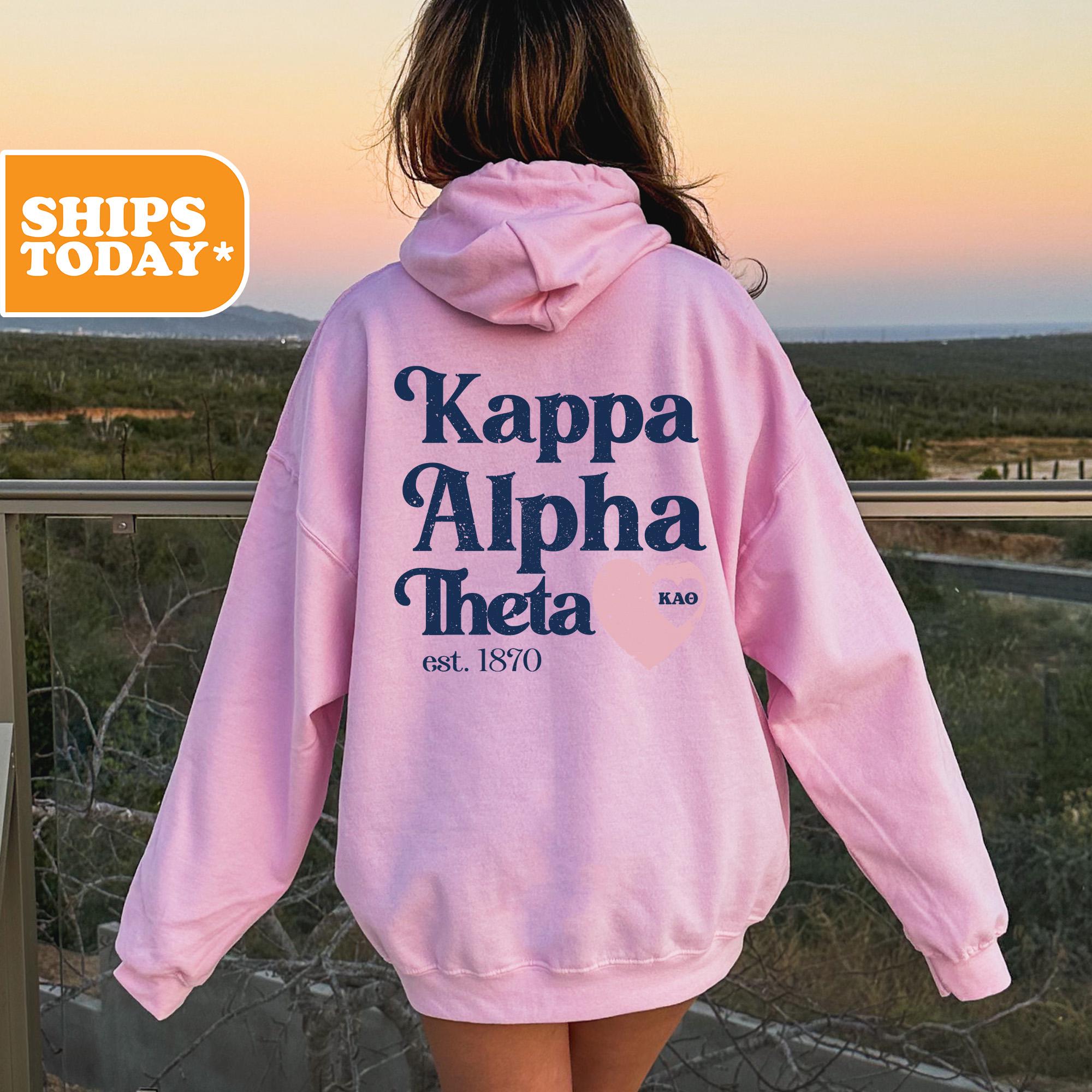 Kappa Alpha Theta Faded Love Sorority Sweatshirt | Theta Greek 
