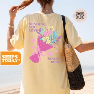 Zeta Tau Alpha Comfort Colors Sorority T-shirt | ZETA Greek Letters | Sorority Gifts | Big Little Shirts | Rush Shirt | - Sending You Love -