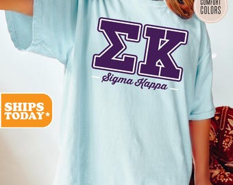 WAREHOUSE　Sigma Kappa Tシャツ XL スミクロ Sigma Kappa Identity Comfort Colors Sorority T-shirt | Sig Kap