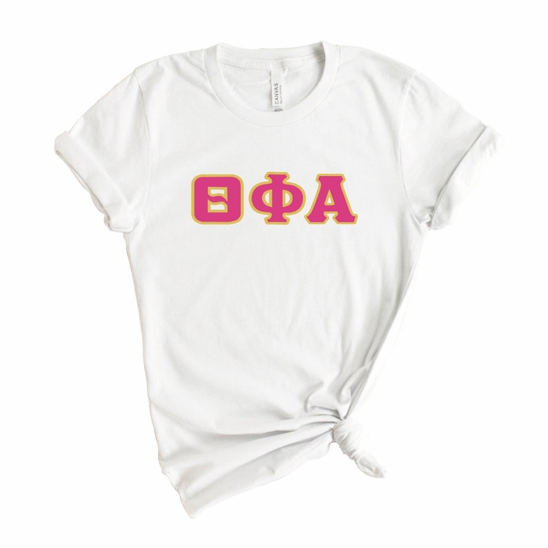 Sorority Big Little Gift Idea Theta Phi Alpha T-shirt Theta Phi Cute Letters Tee