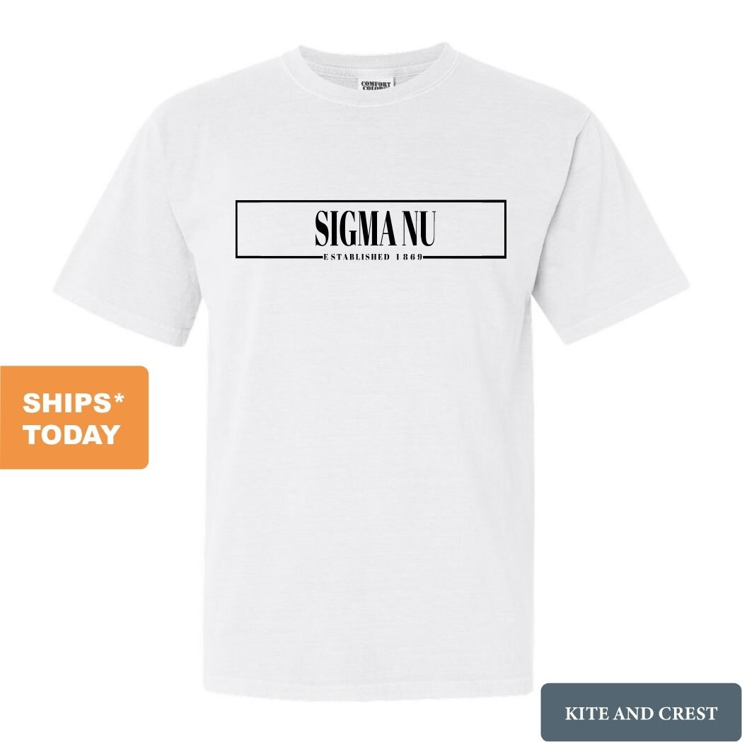 Sigma Nu Comfort Colors T-shirt Sigma 
