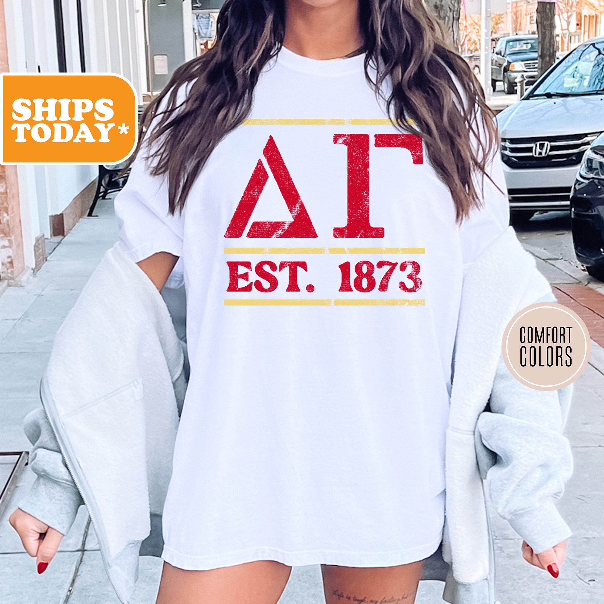 Delta Gamma Comfort Colors Sorority T-shirt | Dee Gee Sorority Merch