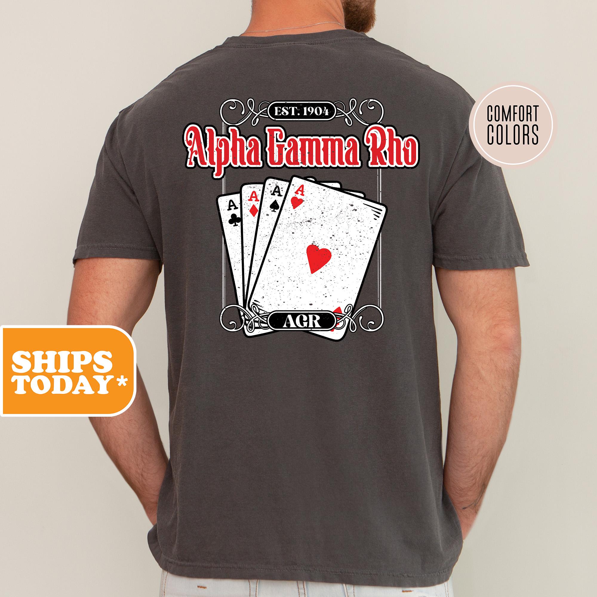 Alpha Gamma Rho Alpha Spades Comfort Colors Fraternity T-shirt | AGR ...