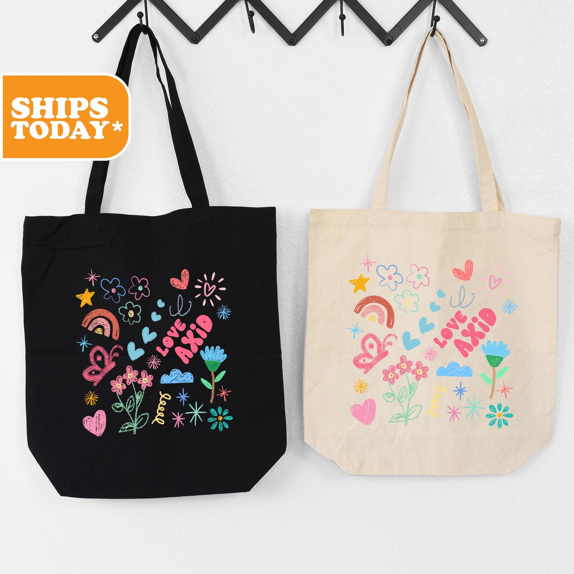 Alpha Xi Delta Springtime Scribbles Sorority Tote Bag | AXID Tote