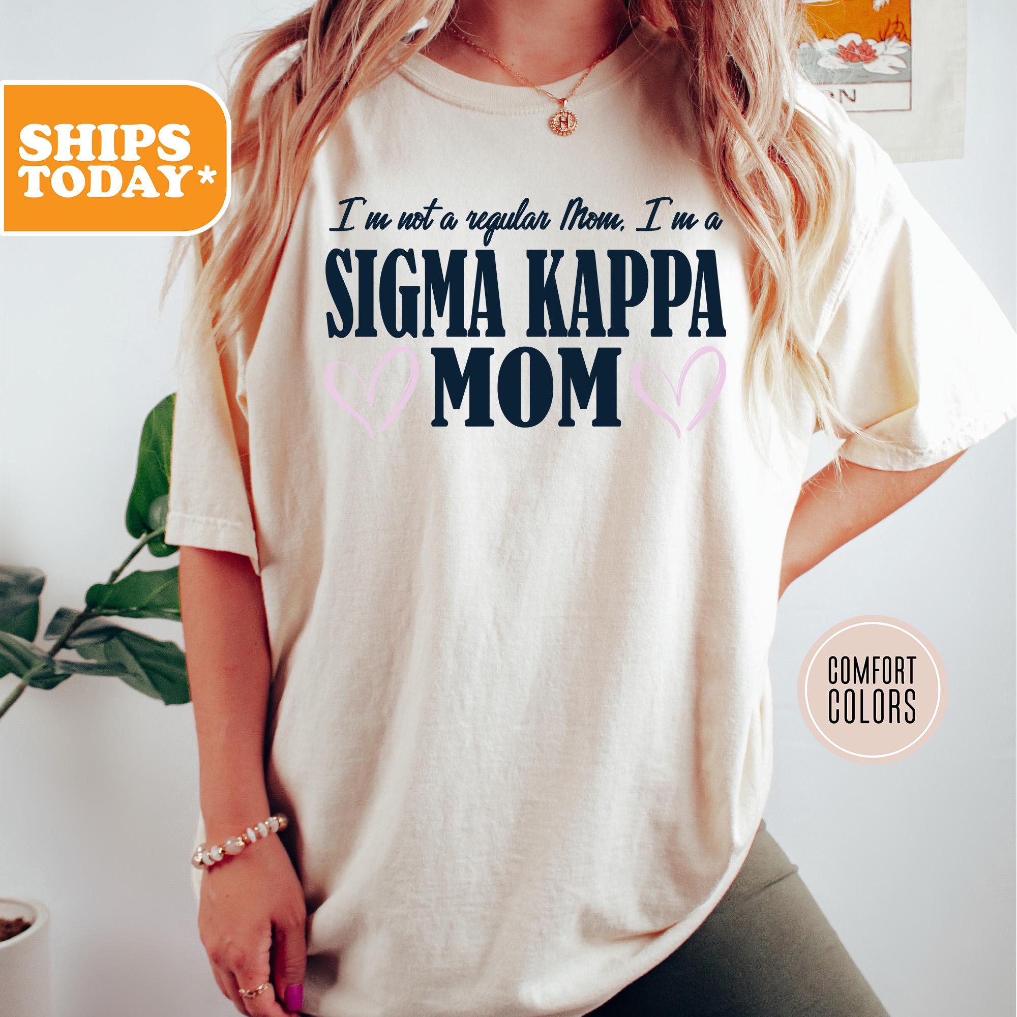 Sigma Kappa Stylish Mom Comfort Colors Sorority T-shirt | Sig Kap 