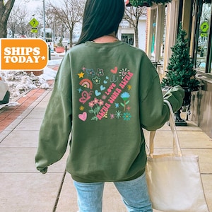 Alpha Sigma Alpha Springtime Scribbles Sorority Sweatshirt | Alpha Sig Preppy Hoodie | Greek Letters | Pink Hoodie | Sorority Apparel