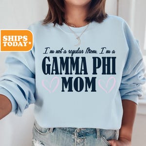 Gamma Phi Beta Stylish Mom Sorority Sweatshirt | Gamma Phi Sorority Hoodie | Big Little Reveal | Sorority Merch | Pullover Hoodie
