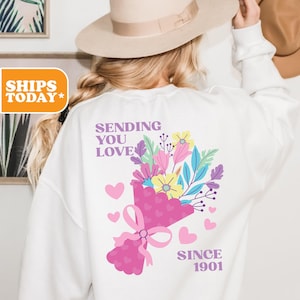 Alpha Sigma Alpha Sorority Sweatshirt | Alpha Sig Preppy Hoodie | Greek Letters | Sorority Gifts | Sorority Apparel | _ Sending You Love _