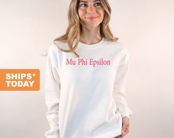 mu phi epsilon apparel