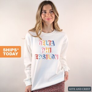 delta phi epsilon crewneck