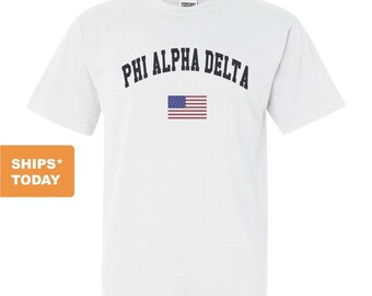 Fraternity Crewneck Sweatshirt Phi Alpha Delta Traditional Flag Sweatshirt
