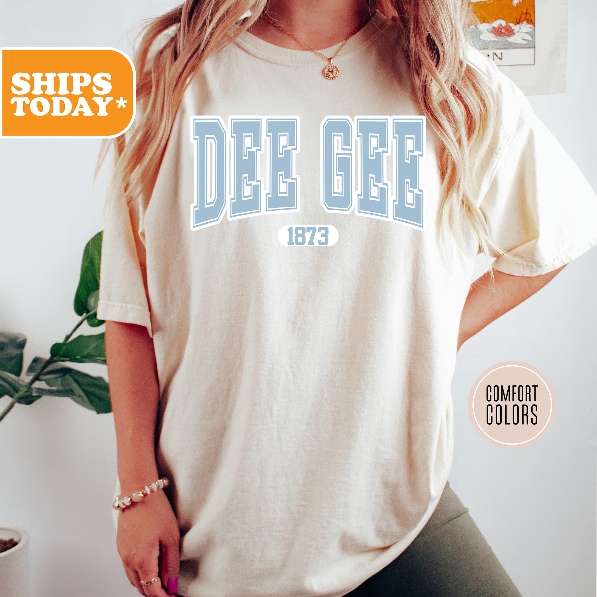 Delta Gamma Comfort Colors Sorority T-shirt | Dee Gee Sorority Gifts