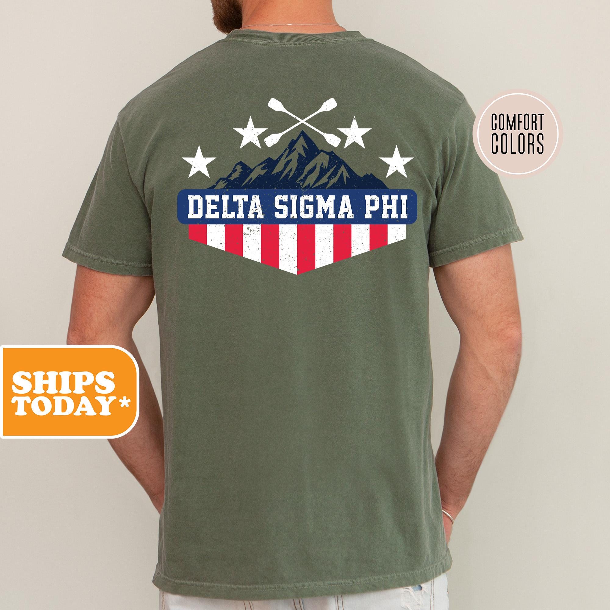 Delta Sigma Phi Mountain Peak Comfort Colors Fraternity T-shirt