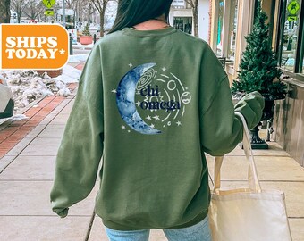 Chi Omega Lunar Lane Sorority Sweatshirt | Chi O Preppy Hoodie | Greek Letters | Sorority Gifts | Pink Hoodie | Sorority Apparel