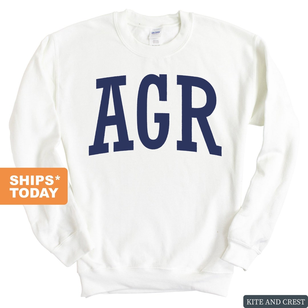 Alpha Gamma Rho Sweatshirt AGR Intrinsic Lettered Crewneck Sweatshirt ...