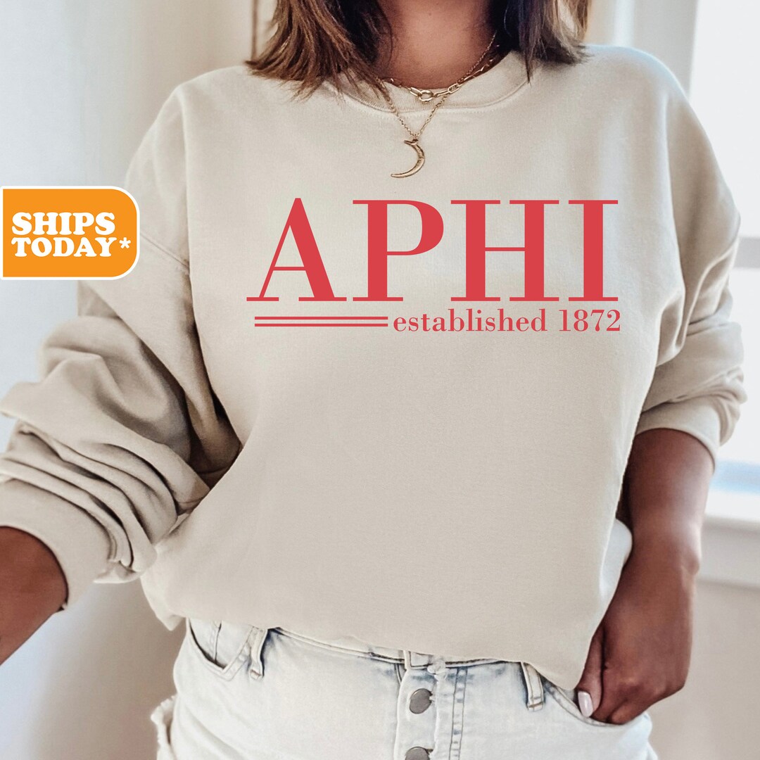 Alpha Phi Sorority Sweatshirt | APHI Sorority Letters | Big Little ...
