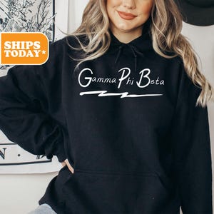 Gamma Phi Beta Sorority Sweatshirt | Gamma Phi Sorority Letters | Sorority Merch | Greek Gifts | Aesthetic Hoodie | _ Bold Lightning _