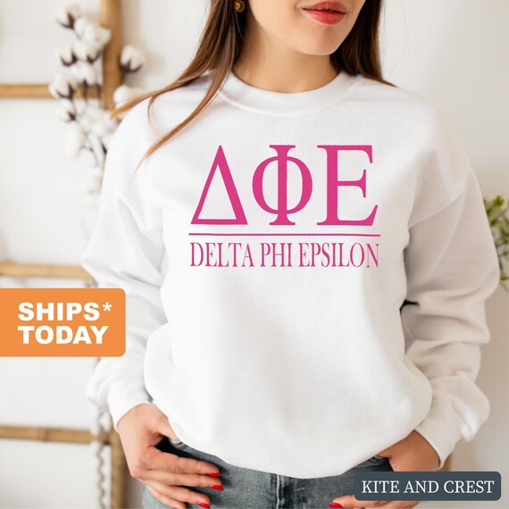 delta phi epsilon crewneck