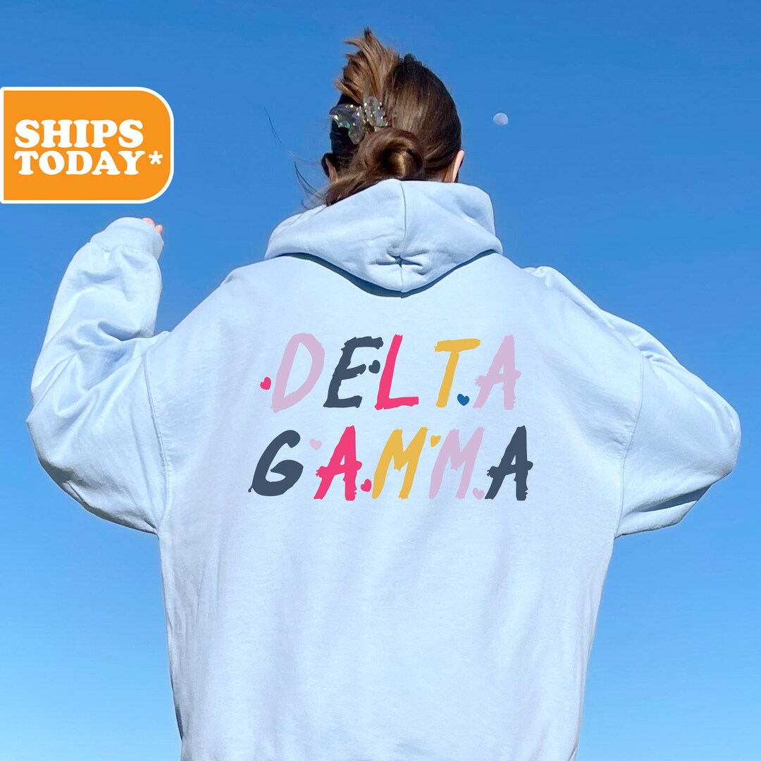 Delta Gamma Sorority Sweatshirt Dee Gee Sorority Hoodie Greek