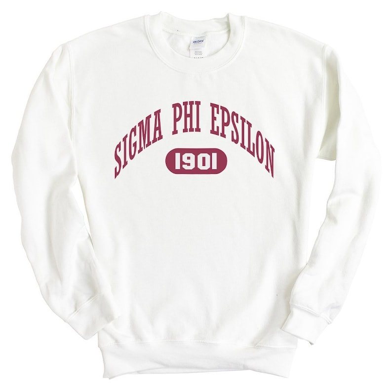 Sig Ep Large Athletic Crewneck Sweatshirt Sigma Phi Epsilon Sweatshirt