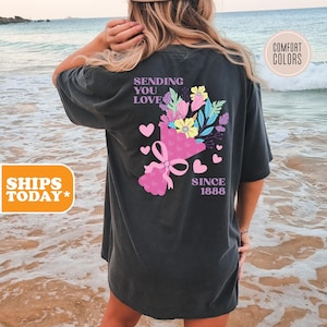 Delta Delta Delta Comfort Colors Sorority T-shirt | Tri Delta Sorority Letters | Trendy Shirt | Big Little Gift | - Sending You Love -