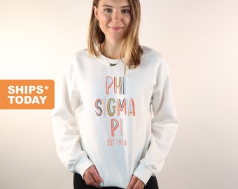 Phi Sigma Pi World Famous Greek Medalist Pullover Phi Sigma Pi World Famous Greek Medalist Pullover