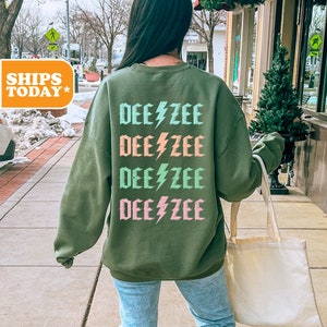 Delta Zeta Sorority Sweatshirt | Dee Zee Sorority Hoodie | Big Little Reveal | DZ Sorority Gifts | Aesthetic Hoodie | _ Colorful Flash _